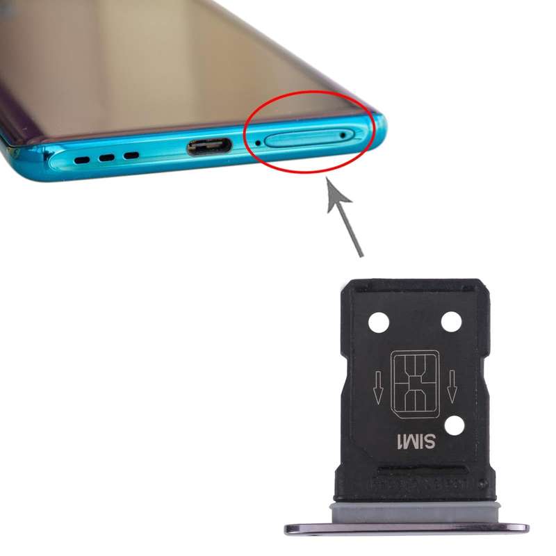 For OPPO Find X2 SIM Card Tray + SIM Card Tray (Black)
