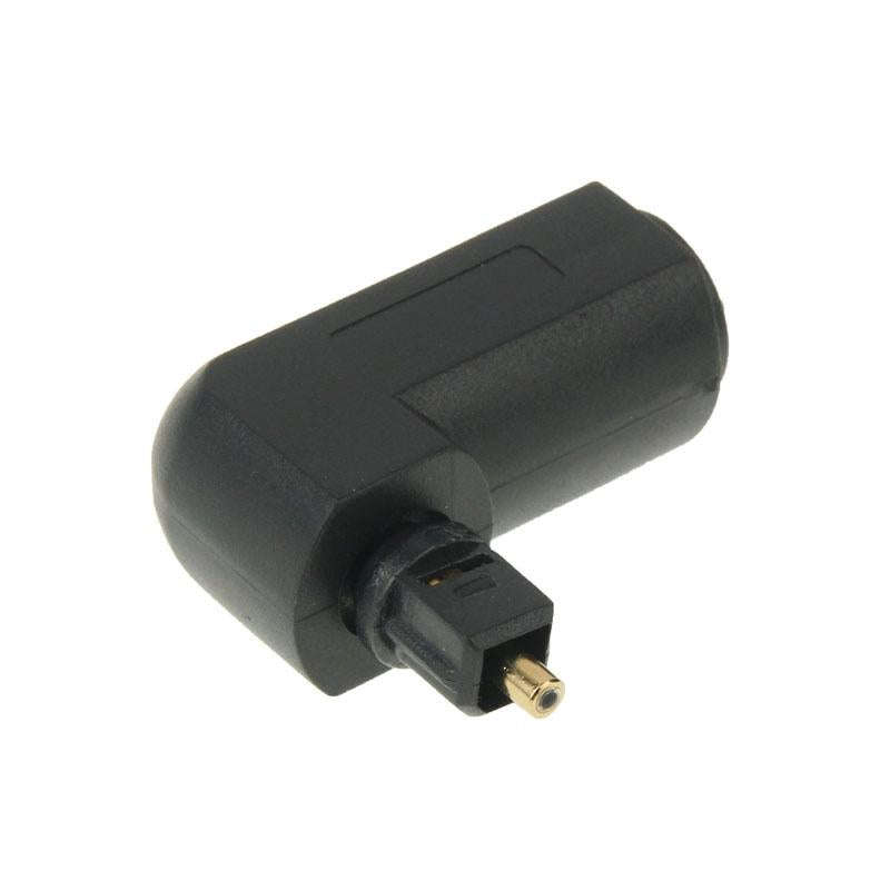 High Quality Gold Plated Square to Square 90 Degree Right Angle TOSLINK Digital Audio Adapter Opt...