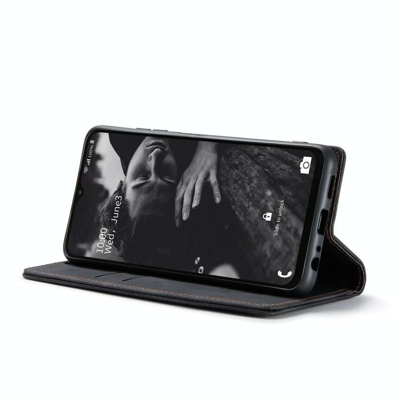 For Samsung Galaxy A23 CaseMe 013 Multifunctional Horizontal Flip Leather Phone Case(Black)
