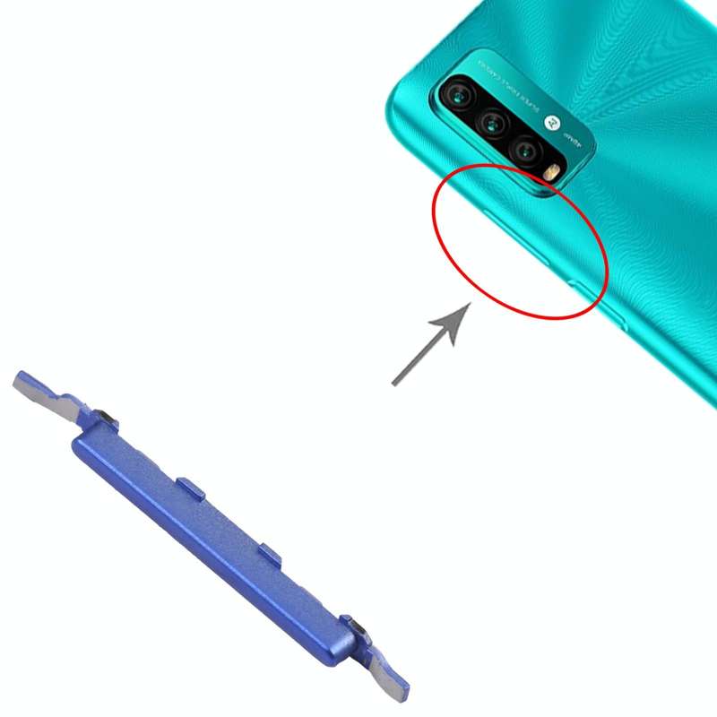 Volume Control Button for Xiaomi Redmi Note 9 4G/Redmi 9T/Redmi 9 Power (Blue)