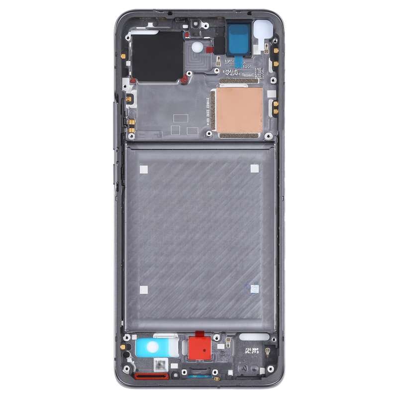 Original Front Housing LCD Frame Bezel Plate for Xiaomi Mi 11 Pro M2102K1AC (Black)