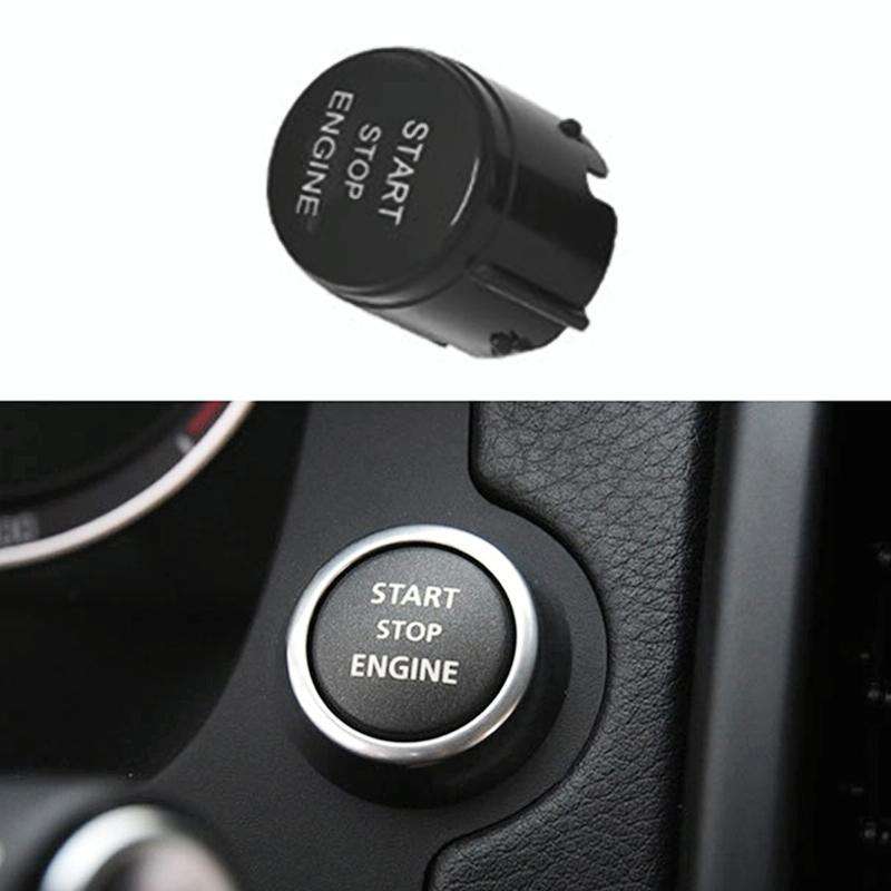 One-key Start Engine Stop Switch Button for Land Rover Freelander 2, Left Driving (Black)