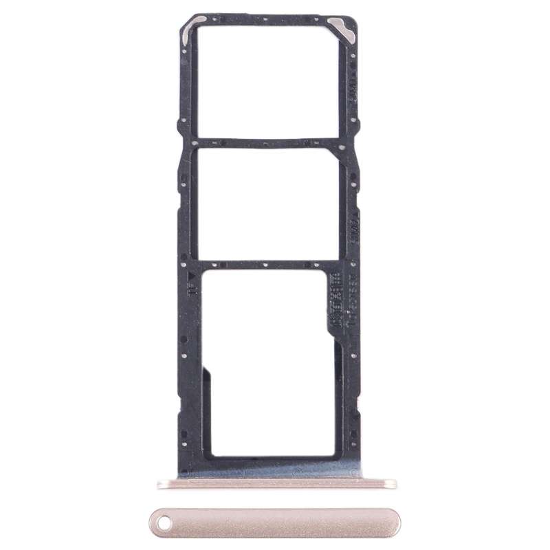 For Honor X10 Lite SIM + SIM + Micro SD Card Tray (Gold)