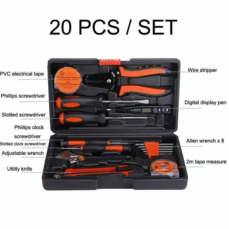 20 PCS / Set JT-20 Household Combination Hardware Manual Tool Box