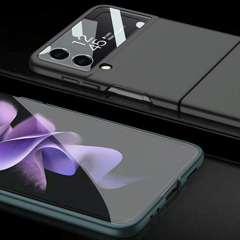 For Samsung Galaxy Z Flip3 5G GKK Integrated Ultra-thin Full Coverage Phone Flip Case(Silver)