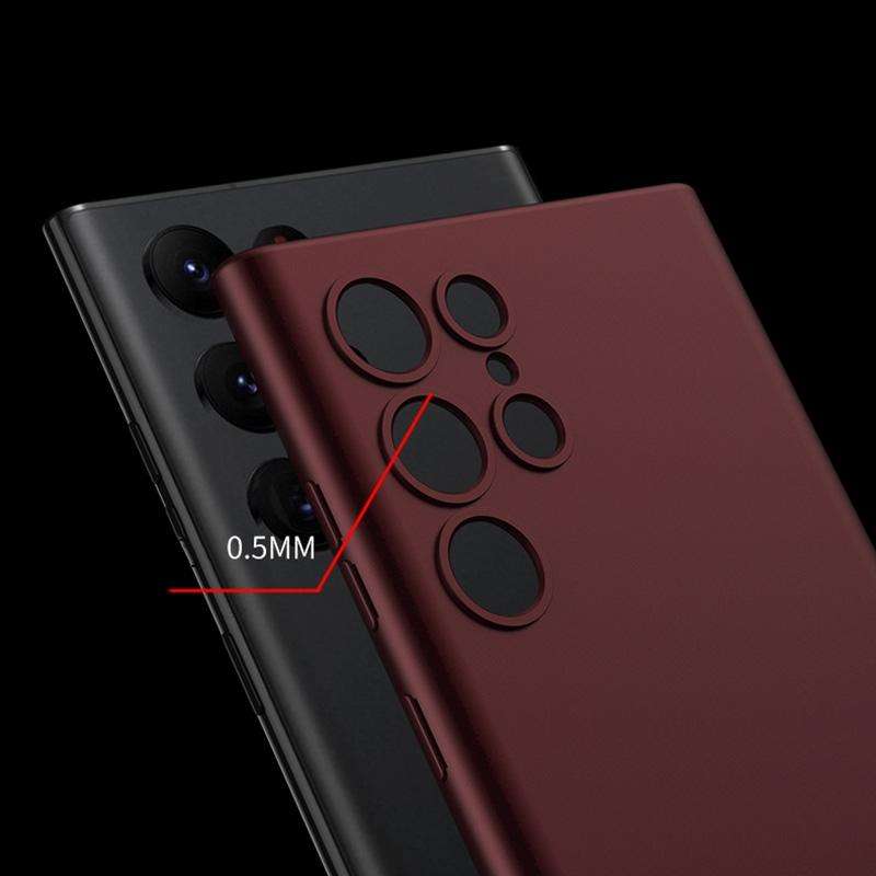 For Samsung Galaxy S22 Ultra 5G GKK Ultra-thin Skin Feel Phone Case with Stylus(Red)