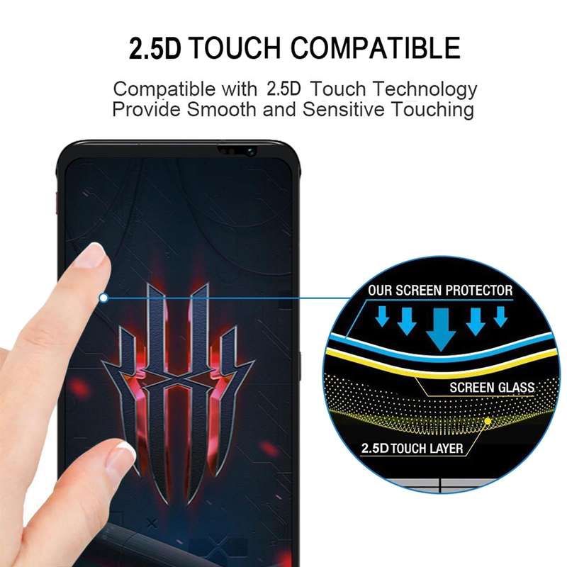 For ZTE nubia Red Magic 6s / 6s Pro Full Glue Full Screen Tempered Glass Film