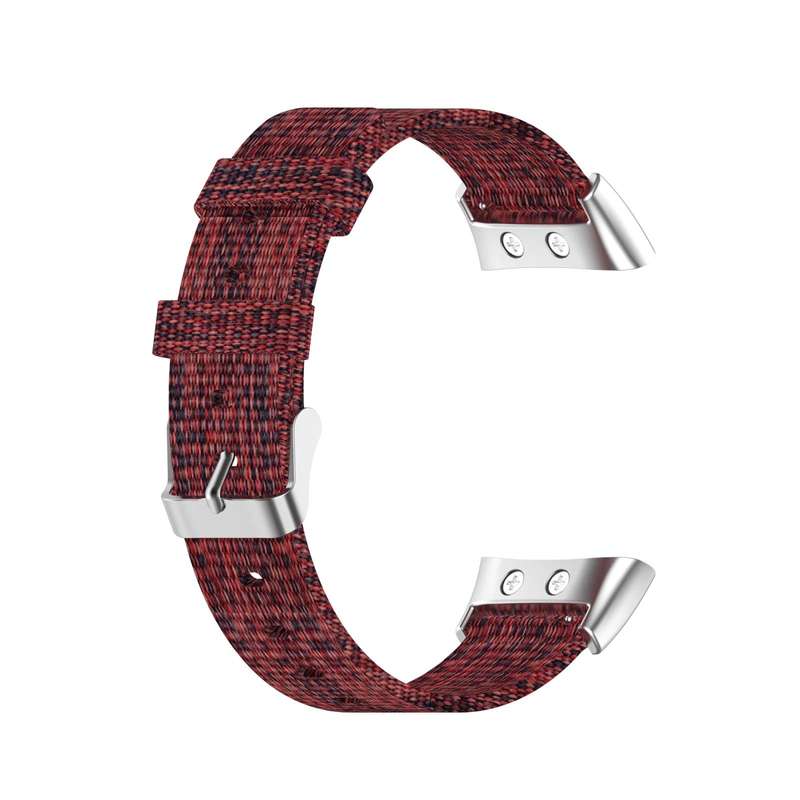 For Garmin Forerunner 45 / 45S / Swim 2 Universal Nylon Canvas Watch Band(Wine Red)