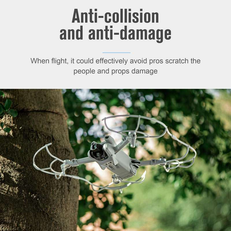 For DJI Mini 3 STARTRC Drone Propeller Protective Guard Anti-collision Ring (Grey)