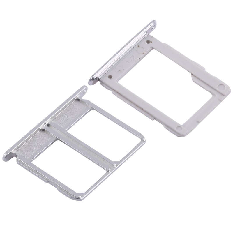 For Galaxy A9100 / A9 (2016) 2 SIM Card Tray + Micro SD Card Tray (White)