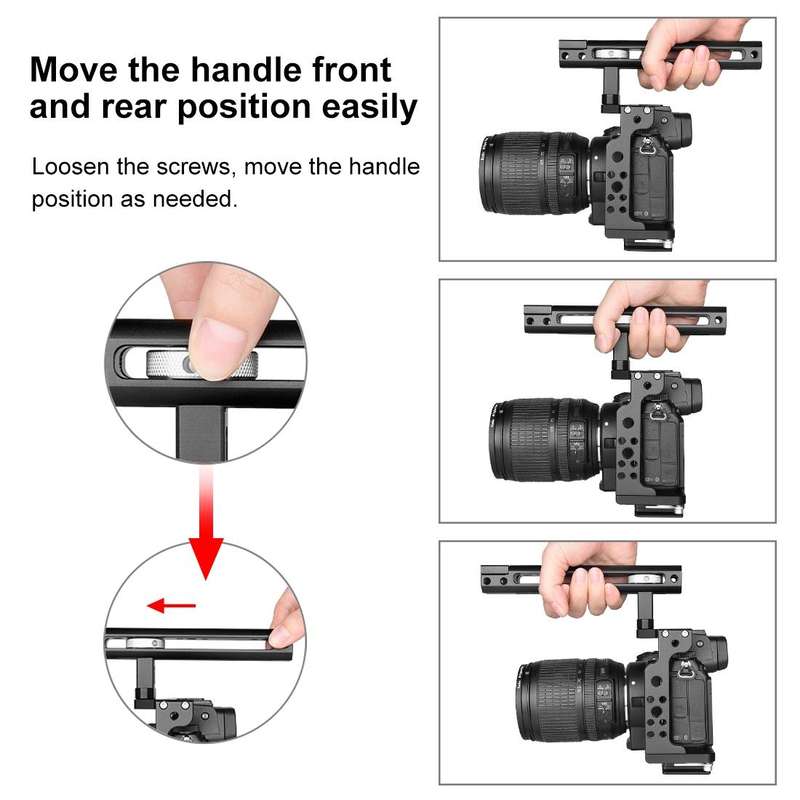 PULUZ Video Camera Cage Filmmaking Rig with Handle for Nikon Z6 / Z7(Black)