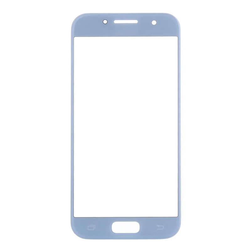 For Samsung Galaxy A5 (2017) / A520 10pcs Front Screen Outer Glass Lens (Blue)