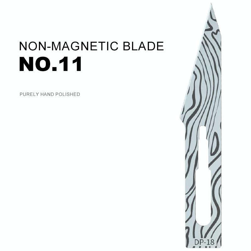 5pcs Mijing DP-18 Hand Polished Non-Magnetic NO.11 Blade