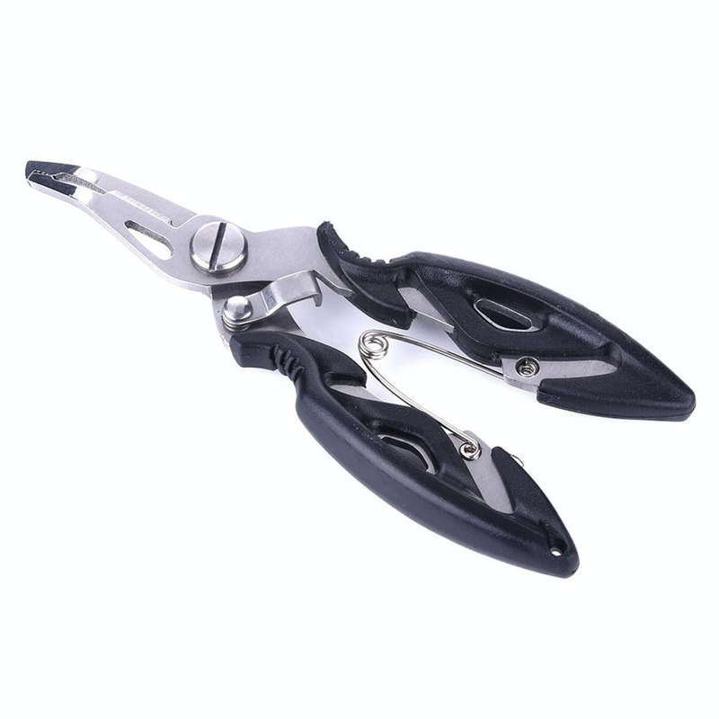 HENGJIA QT014 Multifunctional Stainless Steel Jaw Fishing Pliers Scissors Hook Removal Tool Line ...