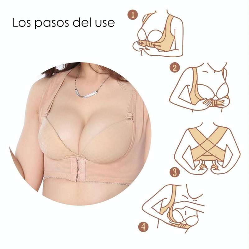Women Ultrathin Kyphosis Correction Shoulder Support Tight-fitting Orthopedic Belt, Size:L(Flesh ...