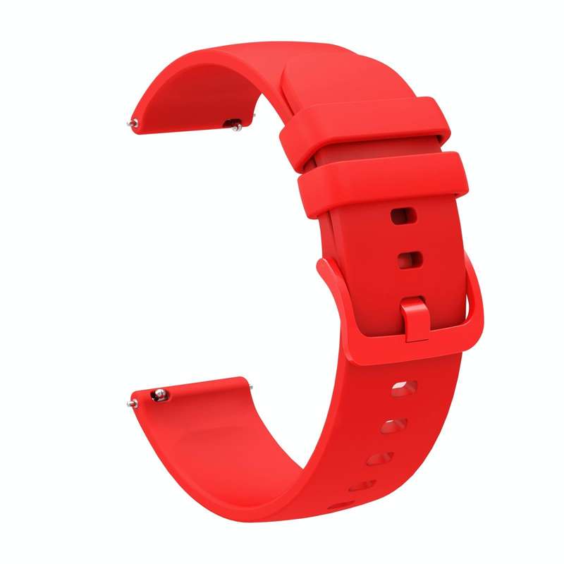 For Garmin Forerunner 55 20mm Solid Color Soft Silicone Watch Band(Red)