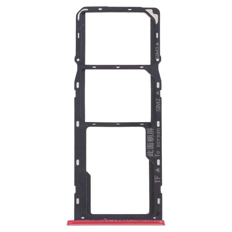 For OPPO Realme C3 RMX2027, RMX2020, RMX2021  SIM Card Tray + SIM Card Tray + Micro SD Card Tray ...