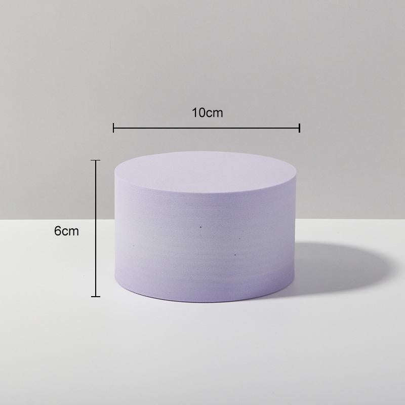 10 x 6cm Cylinder Geometric Cube Solid Color Photography Photo Background Table Shooting Foam Pro...