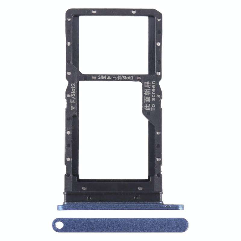 For Honor Play 20A SIM + SIM / Micro SD Card Tray (Blue)