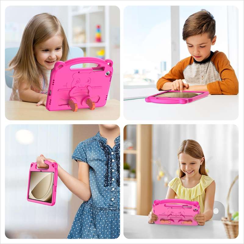 For Samsung Galaxy Tab A9+ DUX DUCIS PANDA Series Shockproof EVA Protective Tablet Case(Pink)