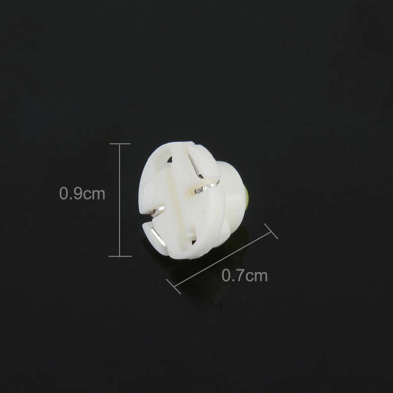 10PCS 2W T4.7 Wedge Instrument Panel LED Light Dashboard Gauge Cluster Indicator Lamp Bulb (White...