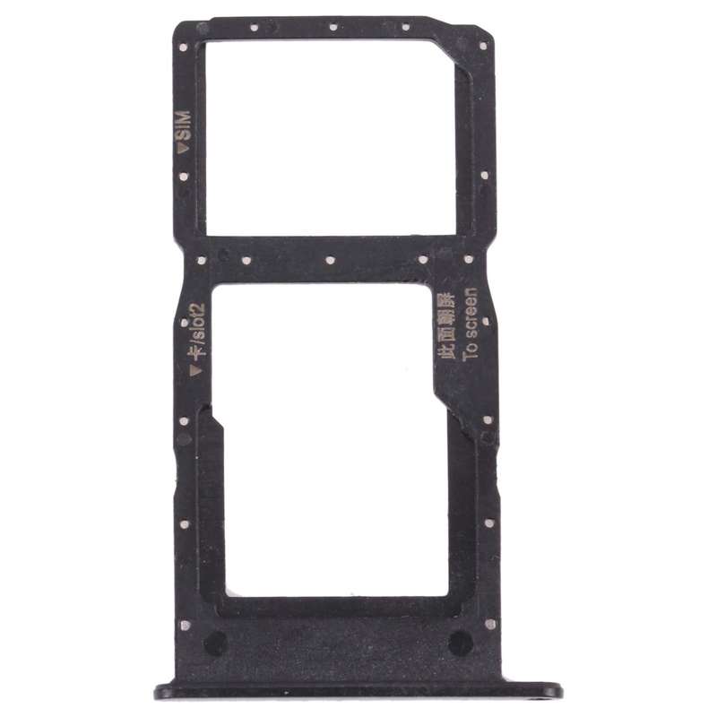 SIM Card Tray + SIM Card Tray / Micro SD Card Tray for Huawei Enjoy 20 5G (Black)