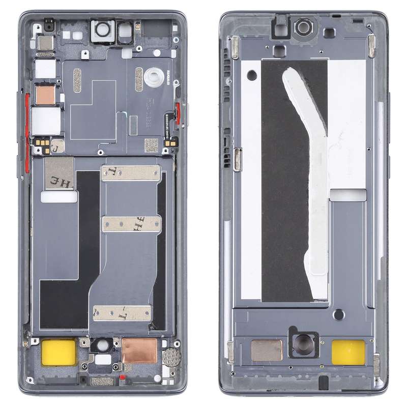 Original Front Housing LCD Frame Bezel Plate for TCL 20 Pro 5G (Black)