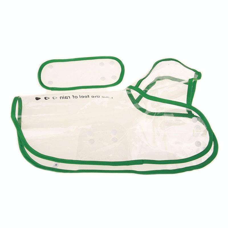 Waterproof Transparent Raincoat Clothing for Pet Dog, Size:M(Green)