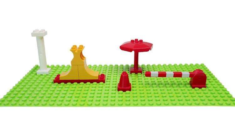 Big Bricks Base Plate Building Blocks Toys for Children(Green)