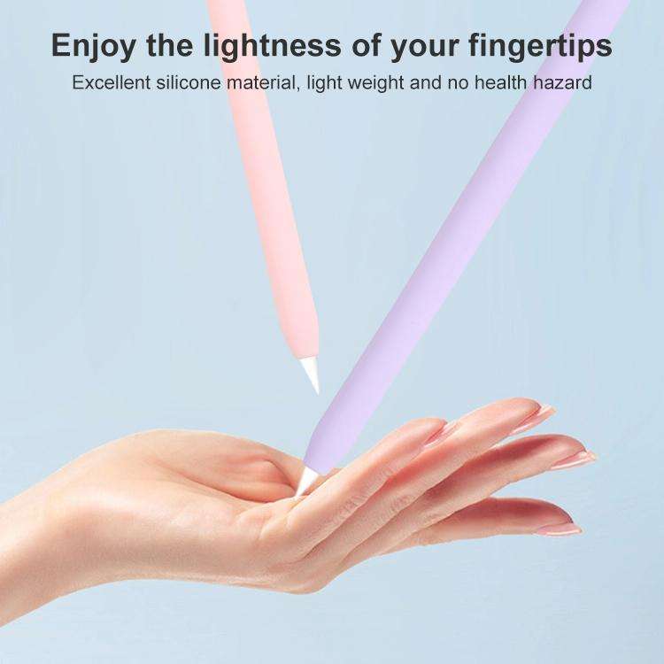 4 in 1 Stylus Pen Cartoon Animal Silicone Protective Case for Apple Pencil 2 (Pink)