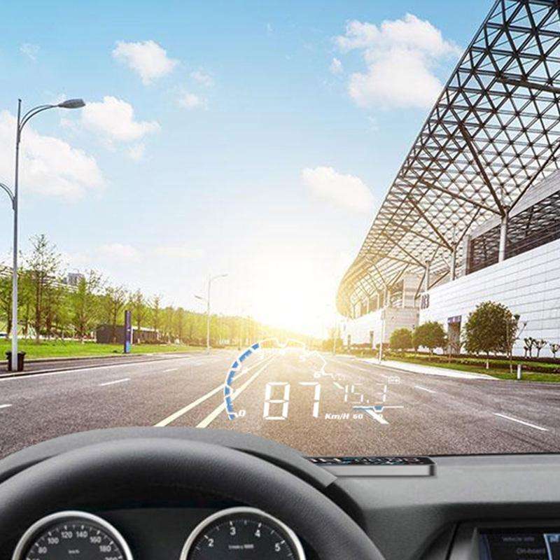 H300 Car 5 inch OBD HUD Head-up Display Support Engine Failure Alarm / Water Temperature Alarm Vo...