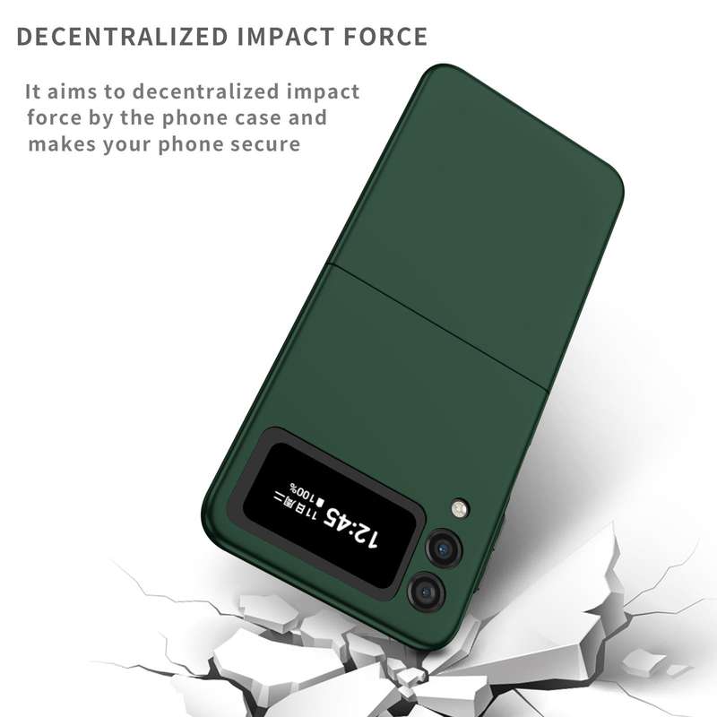 For Samsung Galaxy Z Flip3 5G Armor Foldable Phone Case(Dark Green)