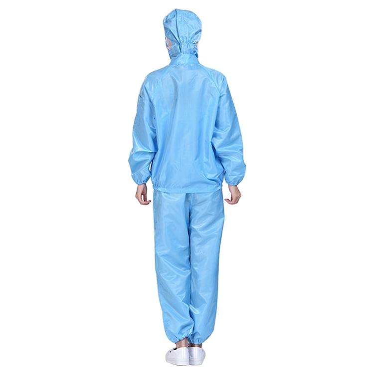 Striped Anti-static Split Hood Dust-proof Work Suit, Size:XXXXXL(Blue)