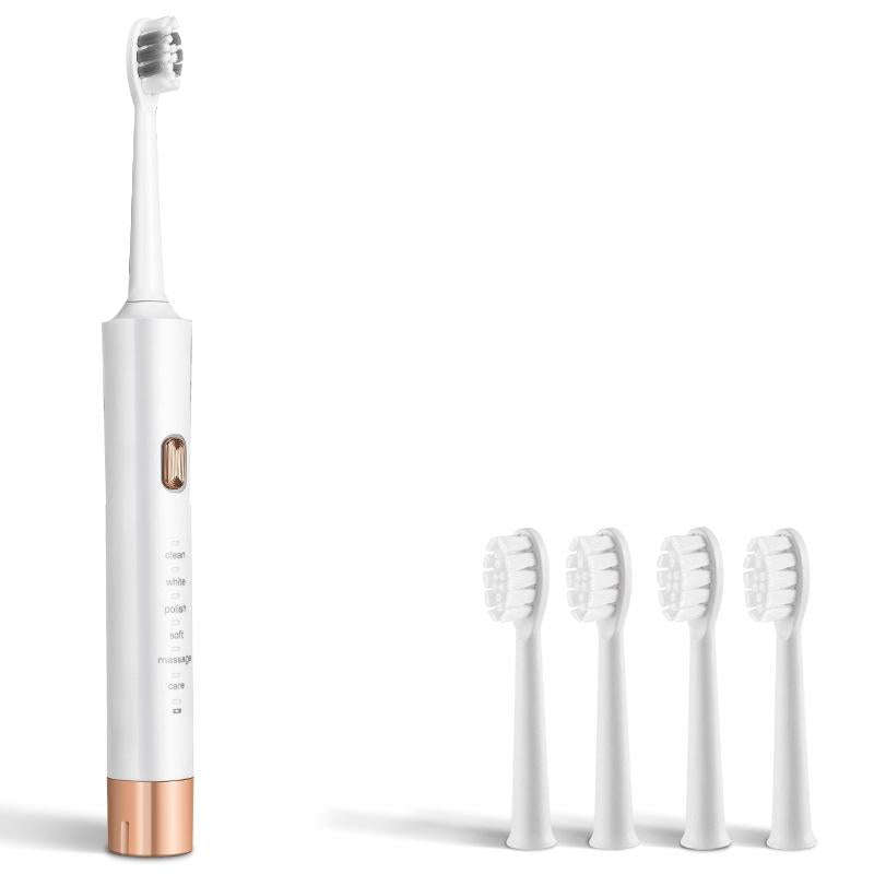 AW-175 Adult Household USB Sonic Electric Toothbrush Couple Toothbrush(White)