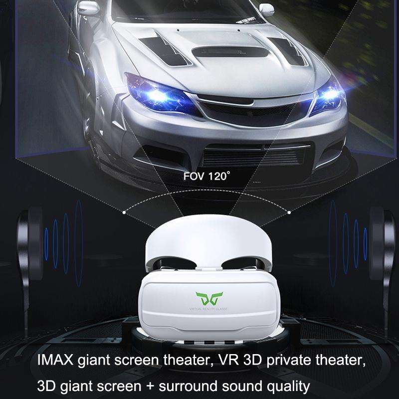 VR SHINECON G02EF+S6 Bluetooth Handle Mobile Phone 3D Virtual Reality VR Game Helmet Glasses With...