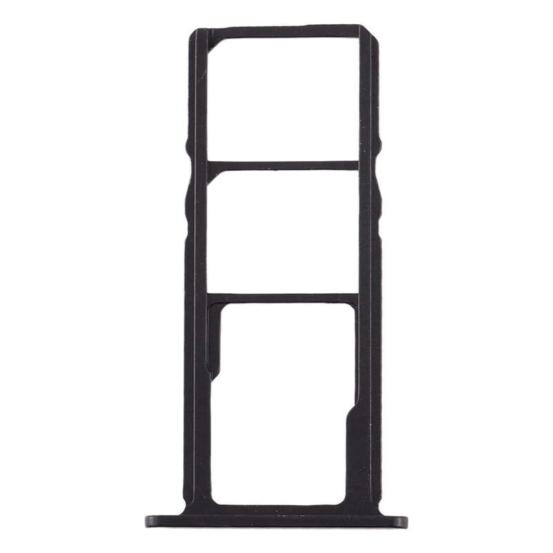 SIM Card Tray + SIM Card Tray + Micro SD Card Tray for Nokia 3.2 TA-1156 TA-1159 TA-1164 (Black)