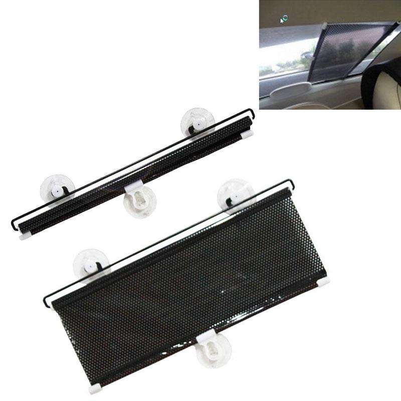 Retractable Car Window Sun Shade for Automobile Back Windshield, Size: 125cm x 45cm, Random Color...
