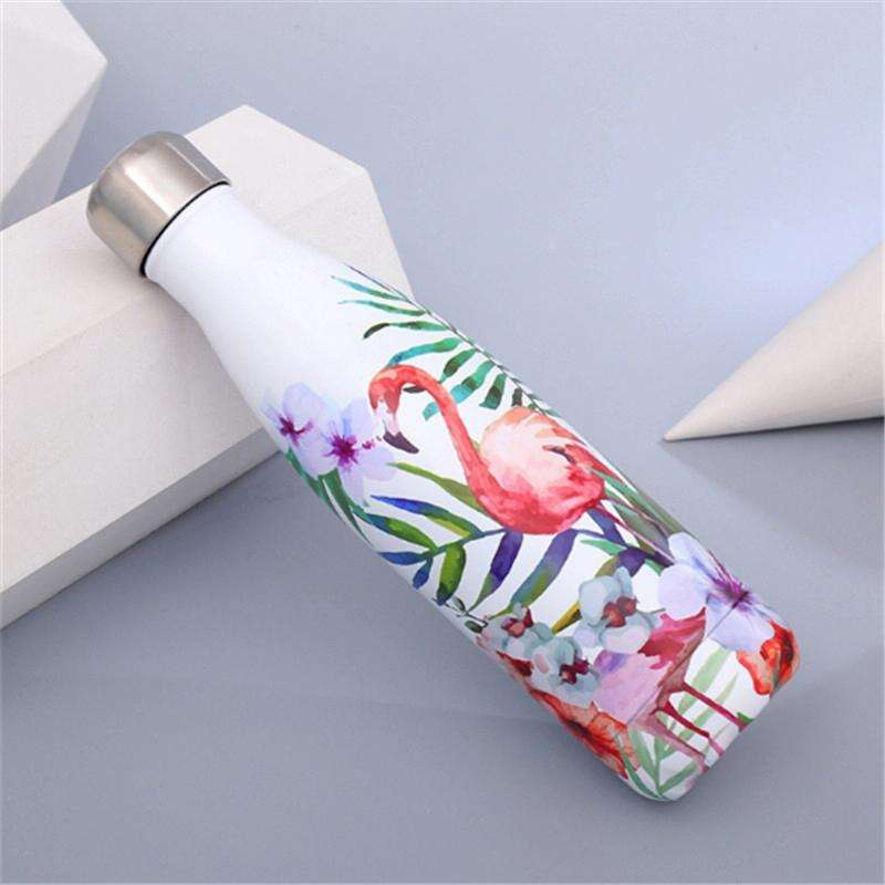 Animals Plants Pattern Thermal Cup Vacuum Flask Heat Water Bottle Portable Stainless Steel Sports...
