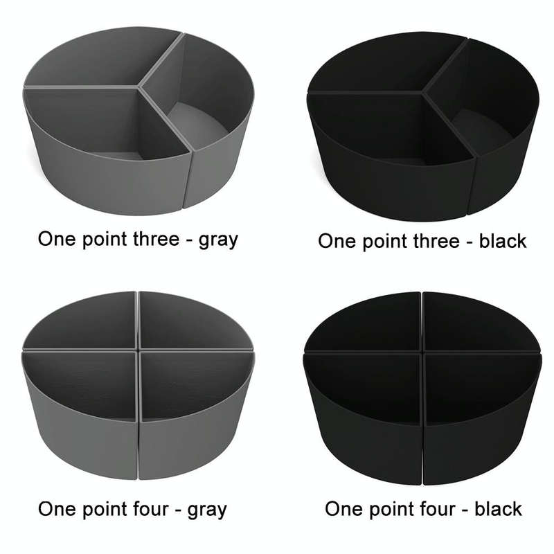 For Crockpot 6QT Slow Cooker Silicone Liners Divider Reusable Leak Proof Mats, Spec: Gray 3 Compa...