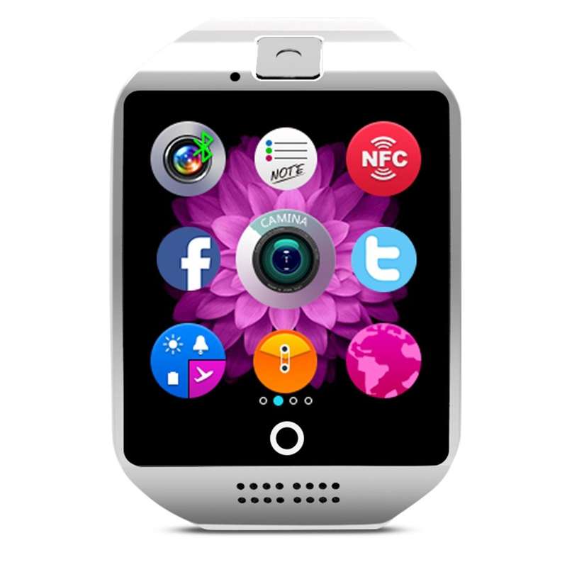 Q18 1.54 inch TFT Screen MTK6260A 360MHz Bluetooth 3.0 Smart Watch Phone, 128M + 64M Memory(White)