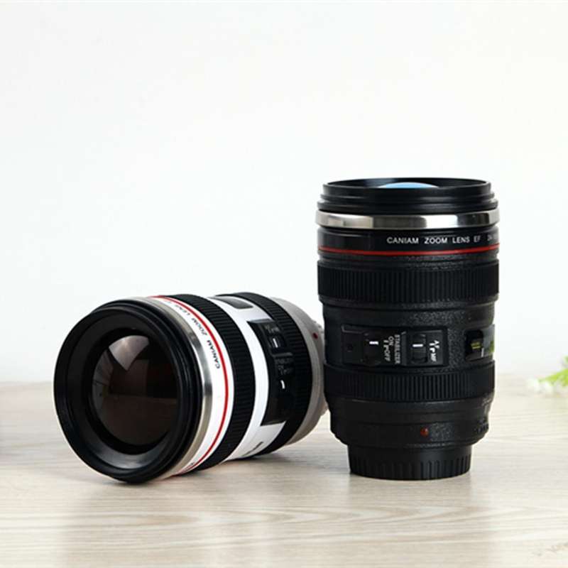 400ML Camera Lens Cup Mug Caniam EF 24-105mm F4 Filter Cup for Coffee Milk Water as Gift