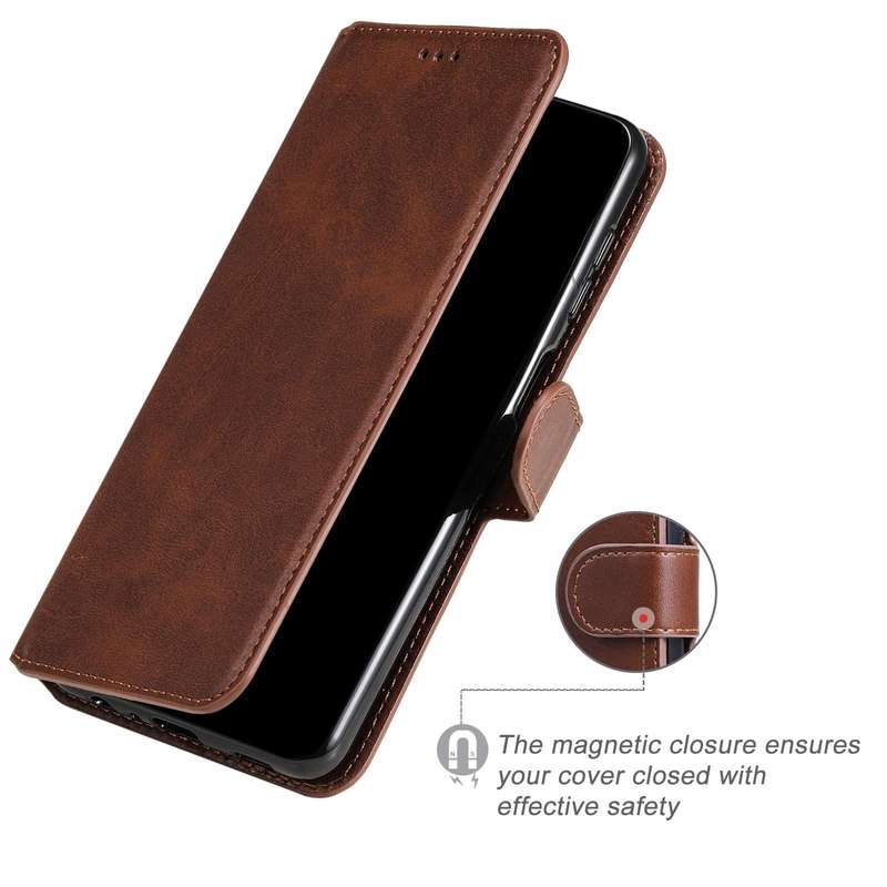 For OPPO Reno7 Z 5G / A96 5G Classic Calf Texture Flip Leather Case(Brown)
