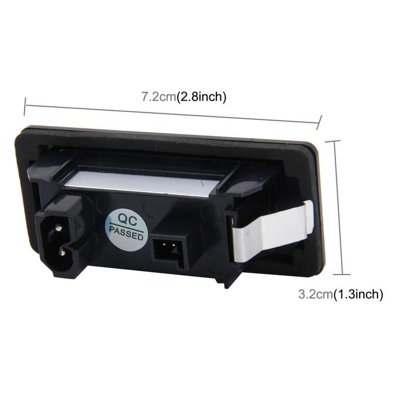 2 PCS License Plate Light with 24 SMD-3528 Lamps for BMW E81/E82/E90/E91/E92/E93/E60/E61/E39 (Whi...