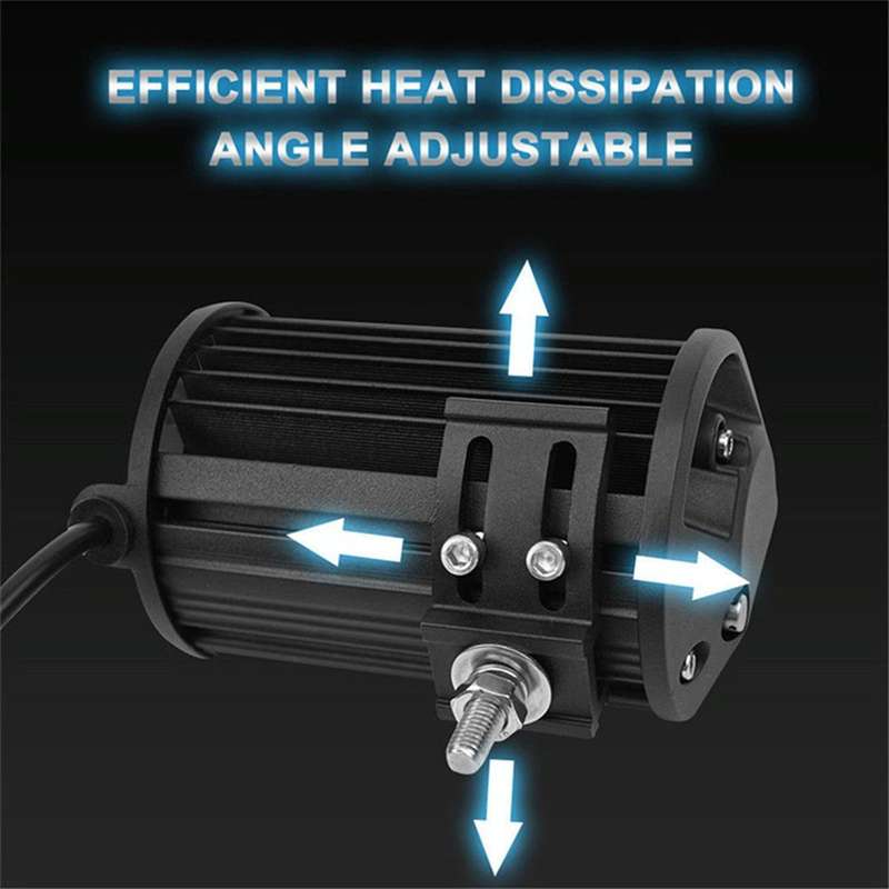 5 inch 18W 24 LED Waterproof IP67 Two Bar Modified Off-road Lights Spotlight Light Car Work Light...