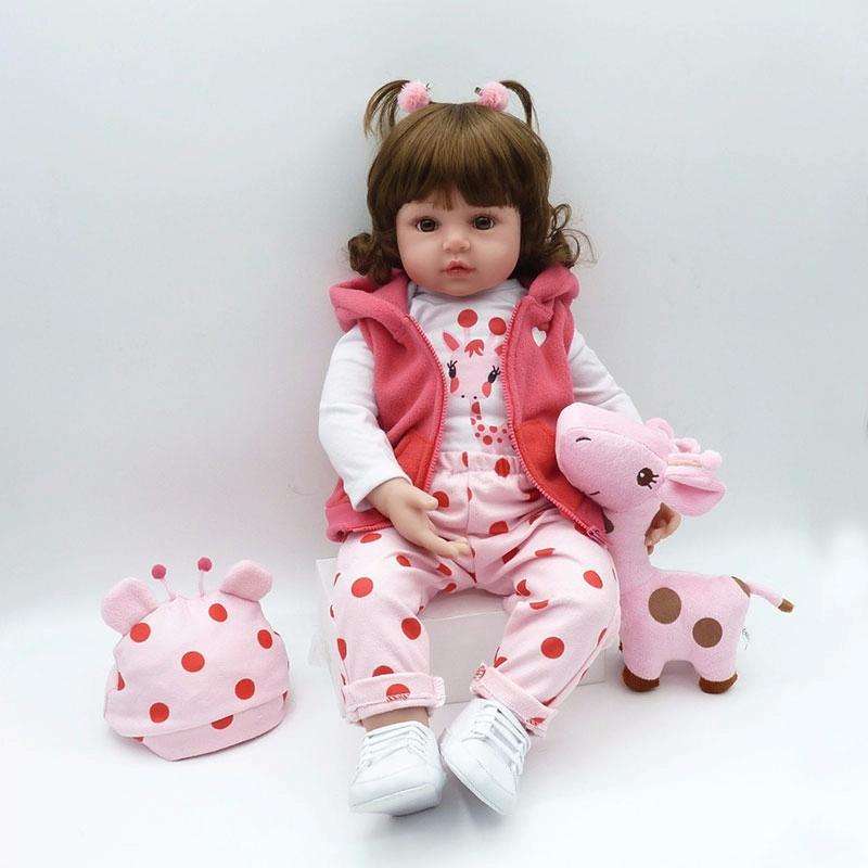 NPK Adorable Lifelike Silicone Baby Girl Doll