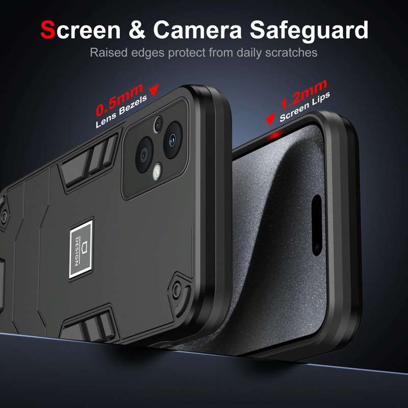 For OPPO Reno7 Z 5G 2 in 1 Shockproof Phone Case(Black)