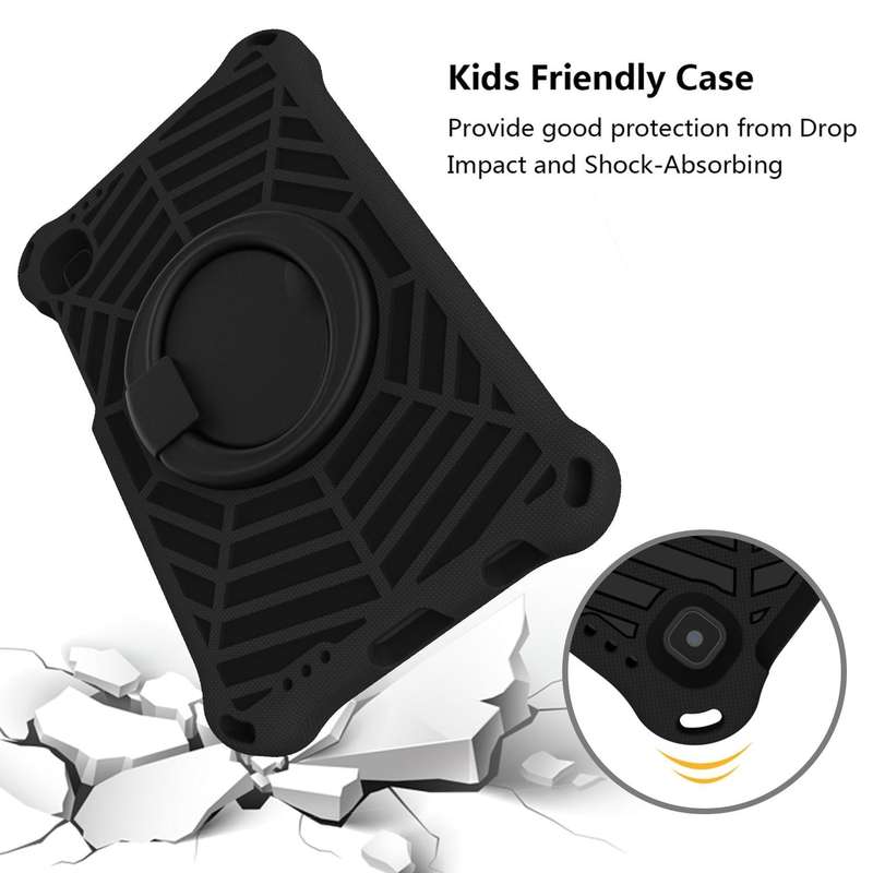 For Samsung Galaxy Tab A7 Lite 8.7 SM-T220 Spider King EVA Protective Tablet Case(Black)