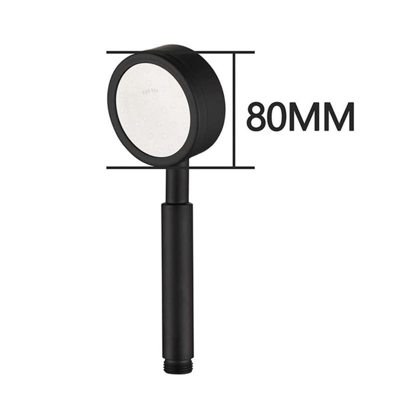 Removable and Washable 304 Stainless Steel Round Pressurized Handheld Shower Head, Size: 80mm (Bl...
