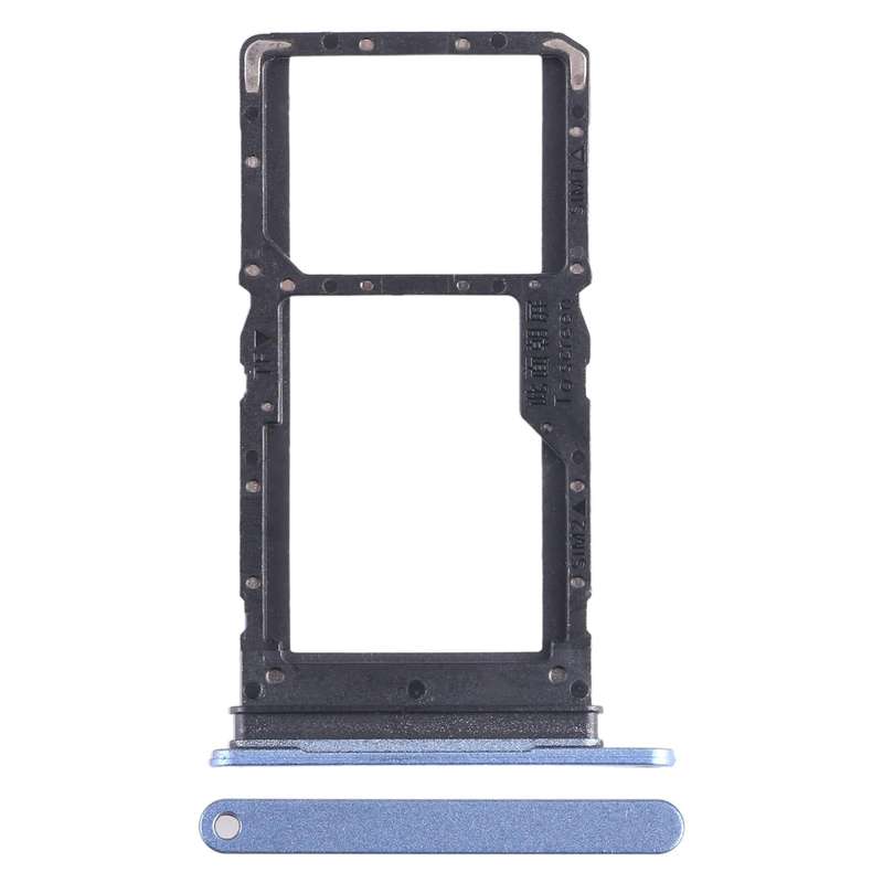 For Honor Play6C SIM + SIM / Micro SD Card Tray (Blue)