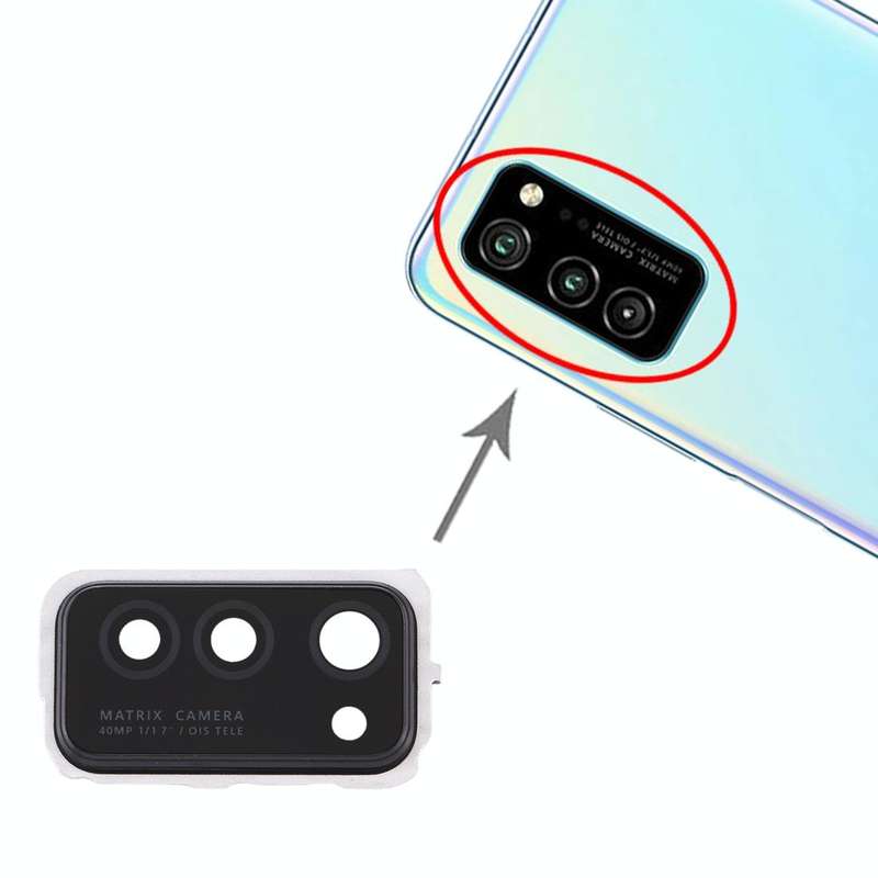 For Huawei Honor V30  10pcs Camera Lens Cover (Black)